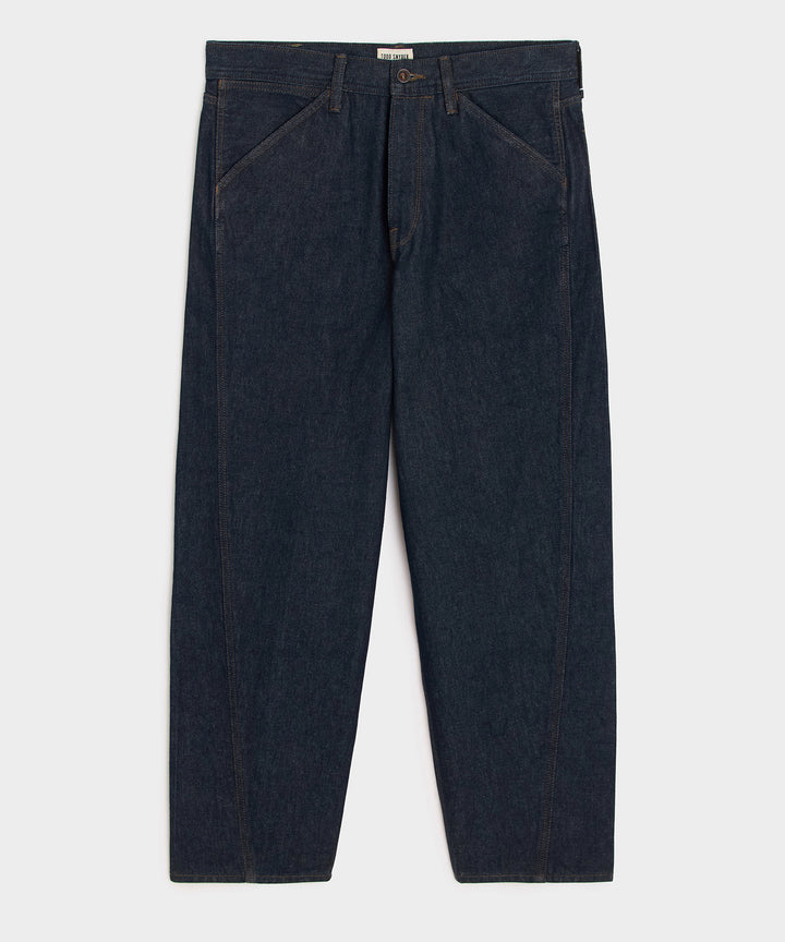Relaxed Barrel Jean in Indigo Rinse