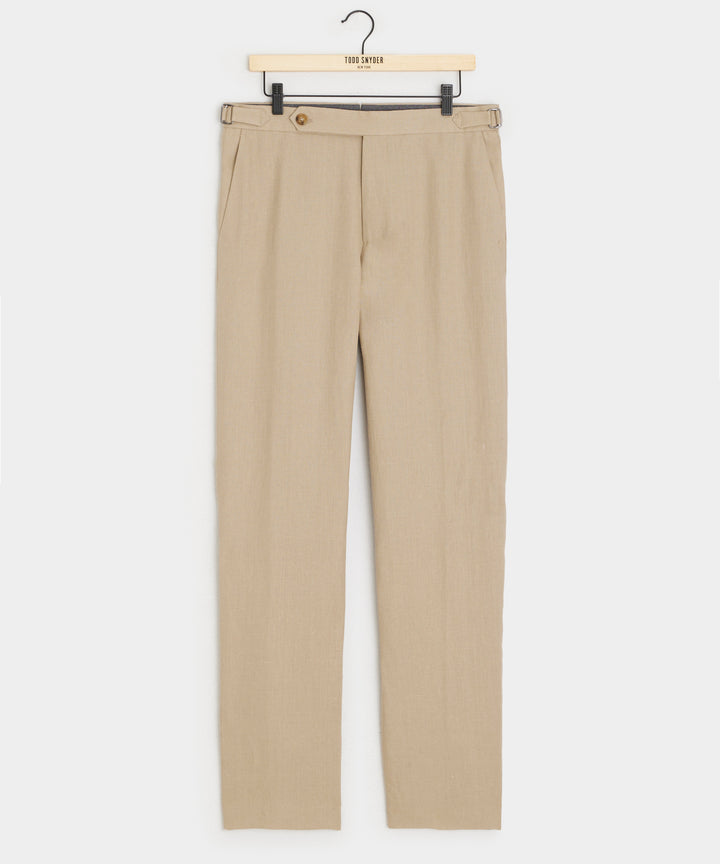 Italian Linen Side Tab Trouser