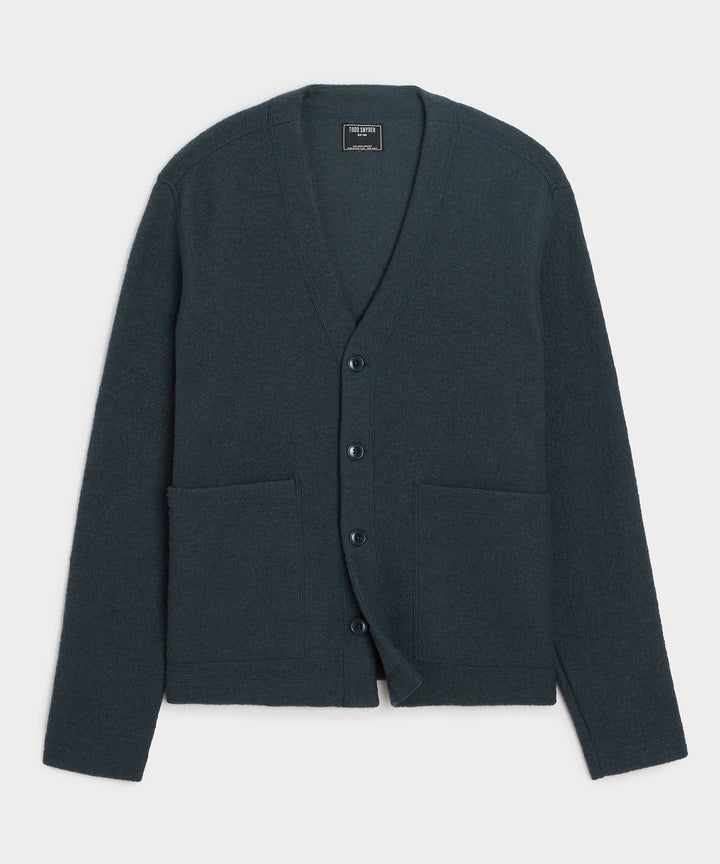 Italian Boiled Wool Cardigan
