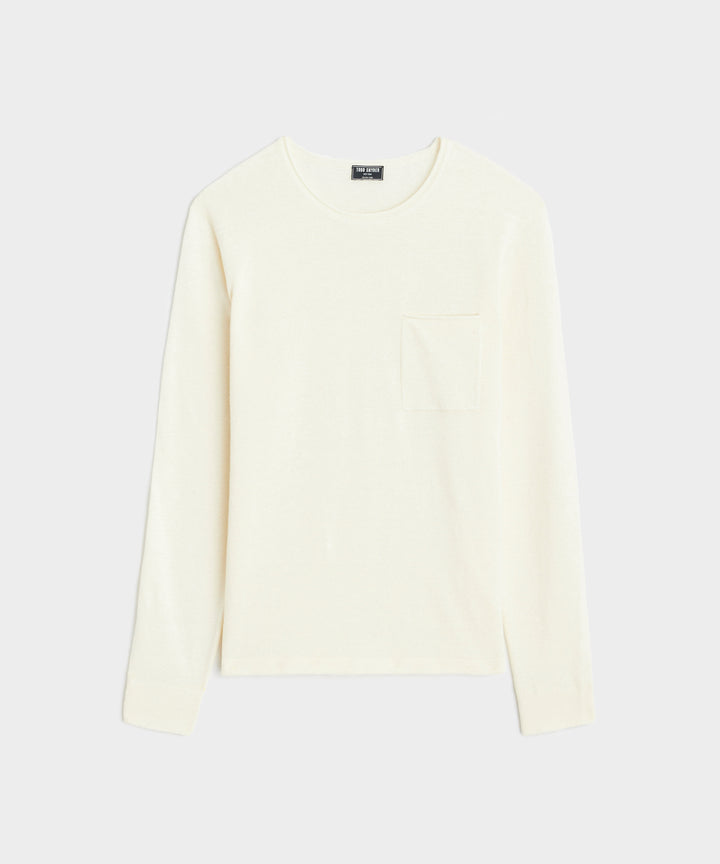 Linen Shore Sweater in Bisque