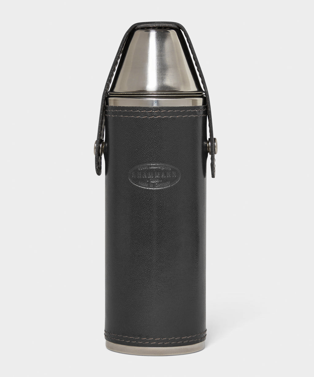 F. Hammann Leather Hunting Flask