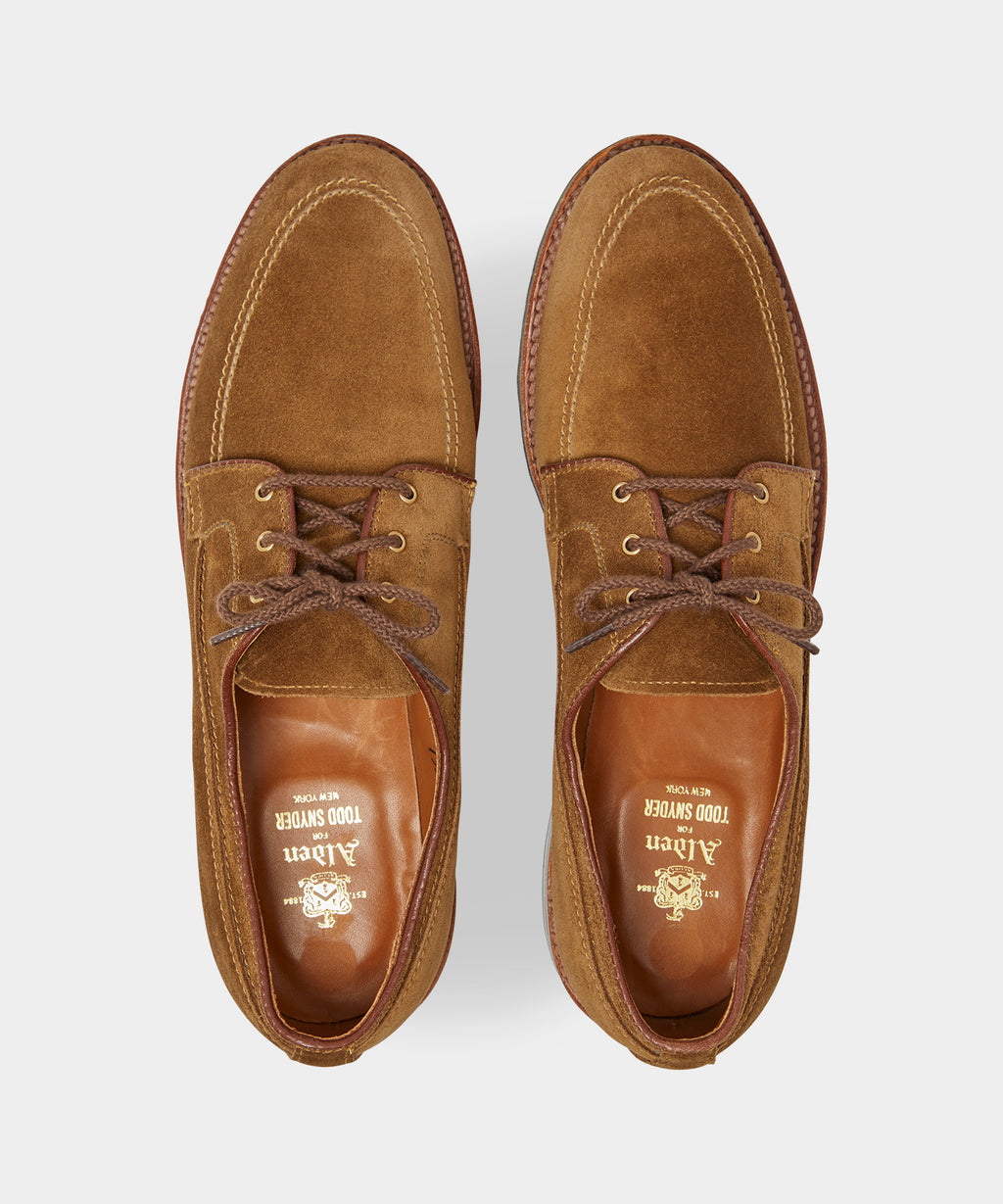 Alden Mocc Toe Suede Blucher