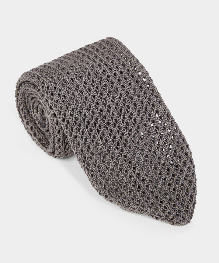 Italian Silk Open Weave Knit Tie