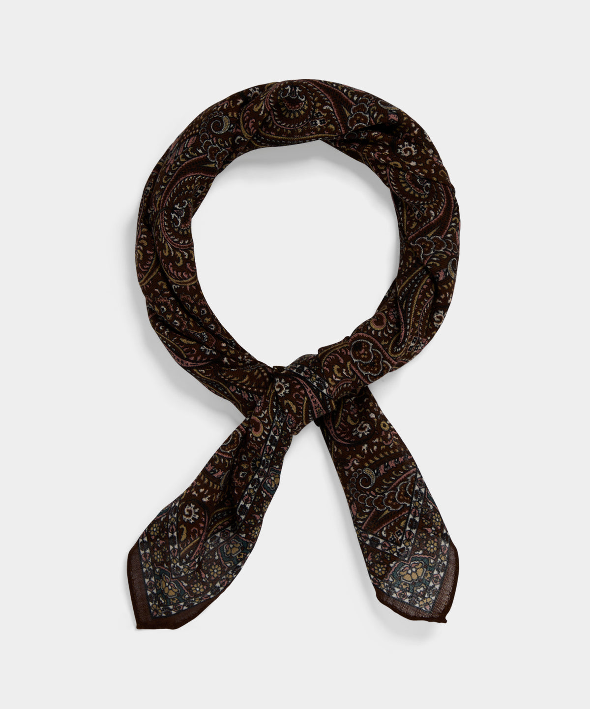 Italian Cotton-Linen Paisley Neckerchief