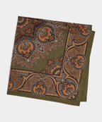 Silk Paisley Neckerchief in Light Sage