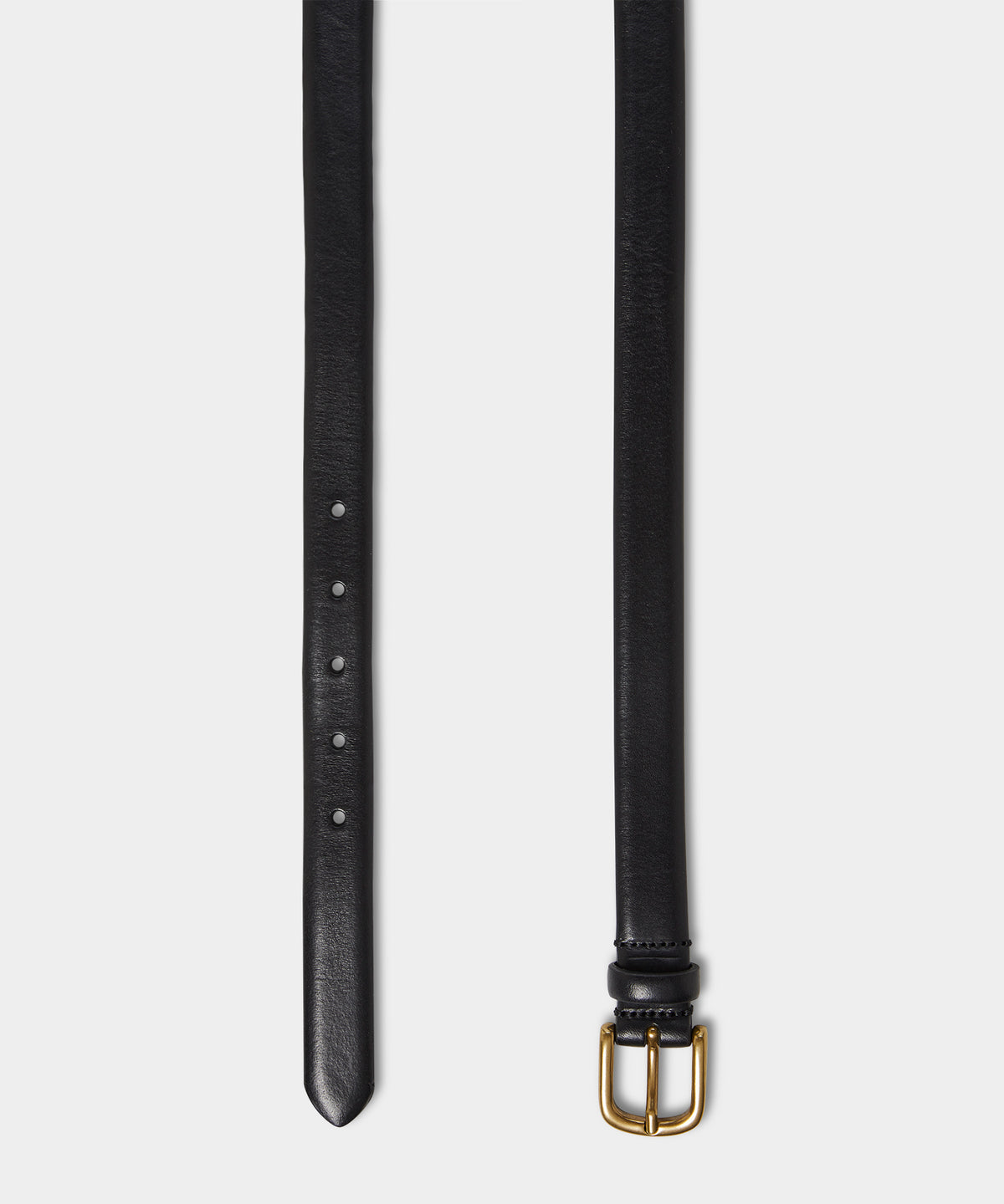 Italian Beveled Edge Leather Belt