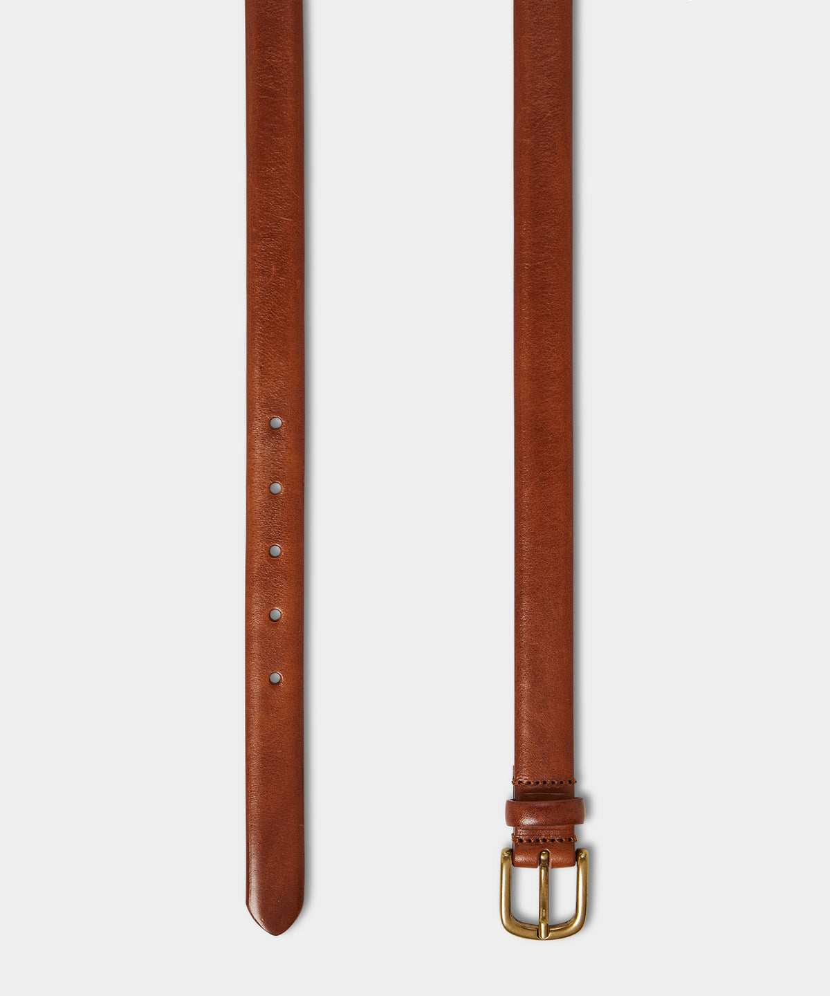 Italian Beveled Edge Leather Belt