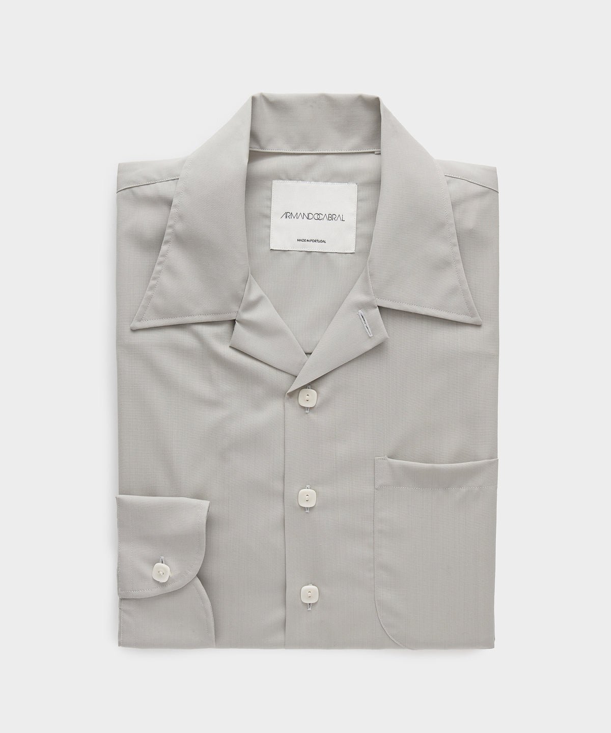 Armando Cabral Long Sleeve Camp Collar Dress Shirt
