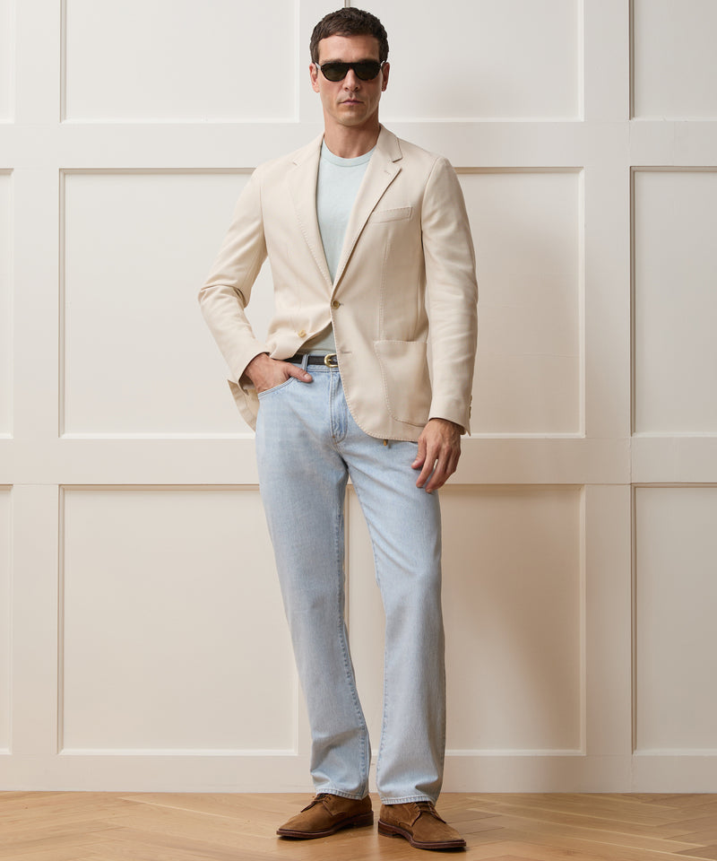 pdp-3, Model wearing the Todd Snyder Italian Knit Sport Coat in Birch.
