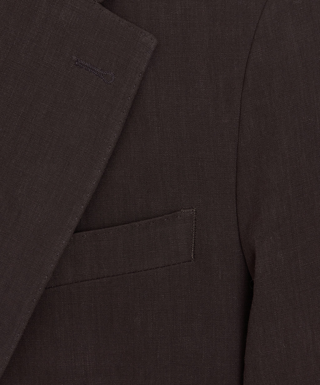 Italian Sueded Linen Sutton Jacket