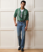Straight Fit Summerweight Jean in Medium Indigo