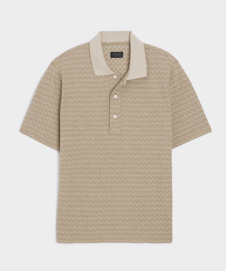 Grid Pique Polo