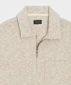 Heathered Quarter-Zip Polo