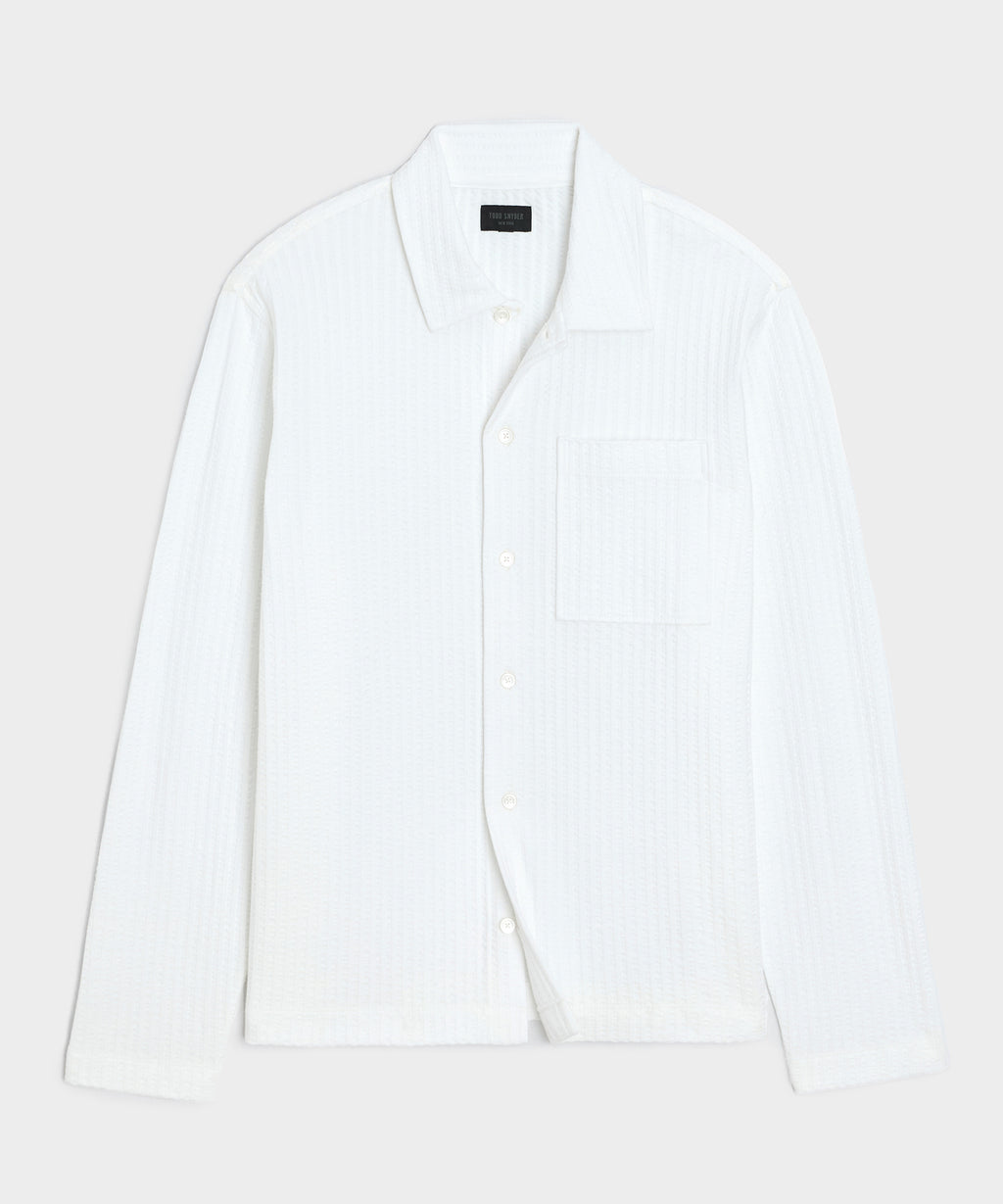 Knit Seersucker Shirt