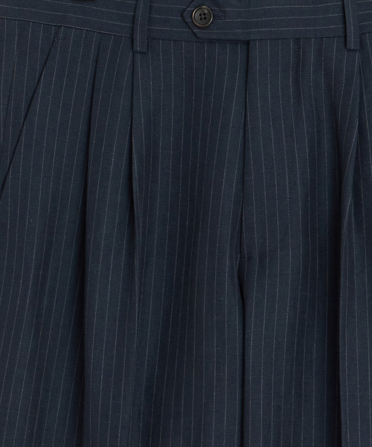 Italian Linen-Cotton Pinstripe Wythe Trouser