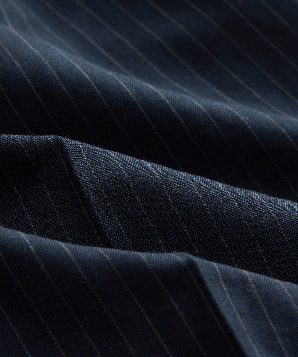 Italian Linen-Cotton Pinstripe Wythe Trouser