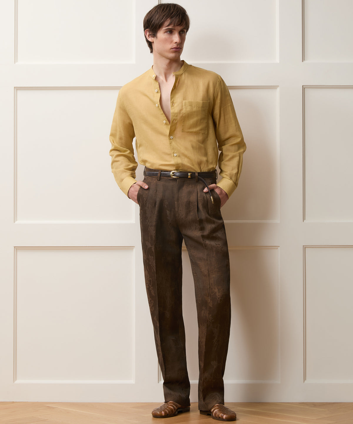 Italian Linen-Cupro Wythe Trouser