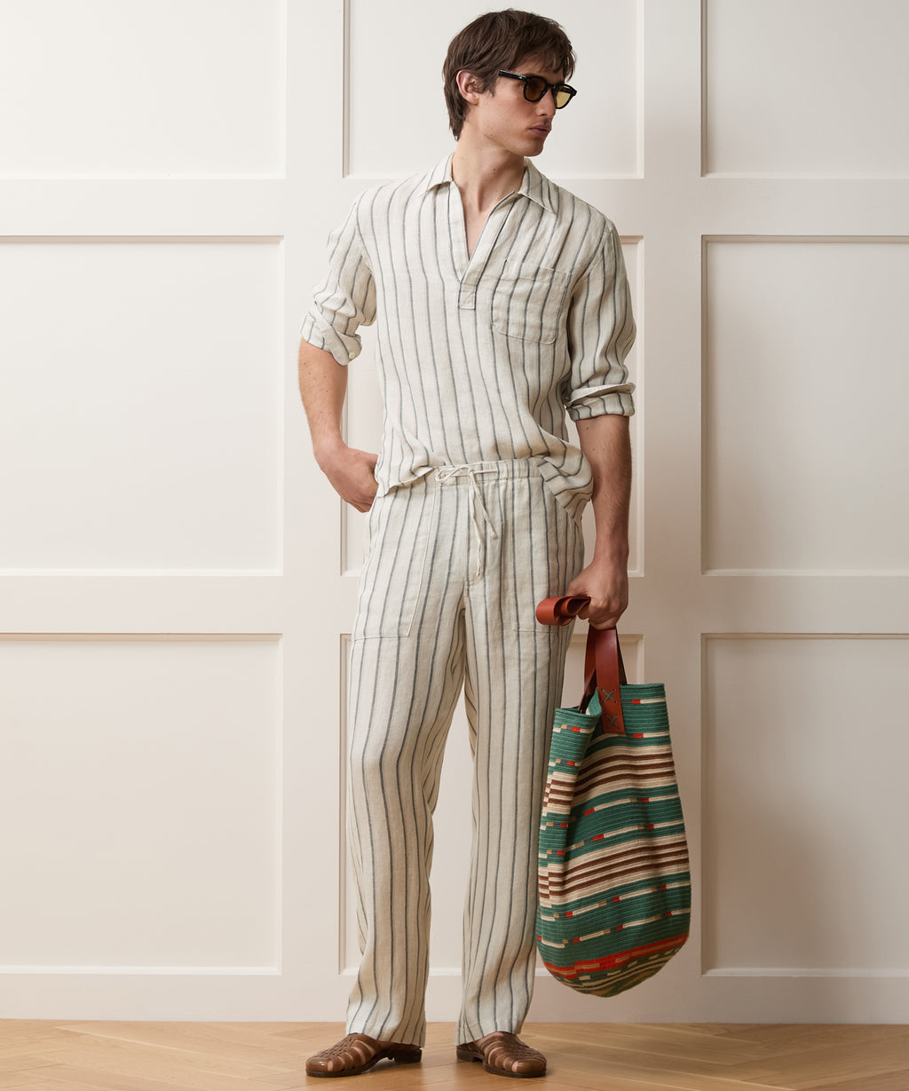 Relaxed Linen Beach Pant