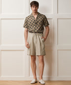 Italian Linen Pinstripe Leisure Short