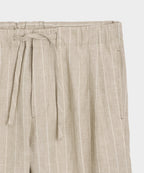 Italian Linen Pinstripe Leisure Short