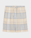 Italian Linen Plaid Leisure Short