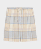 Italian Linen Plaid Leisure Short