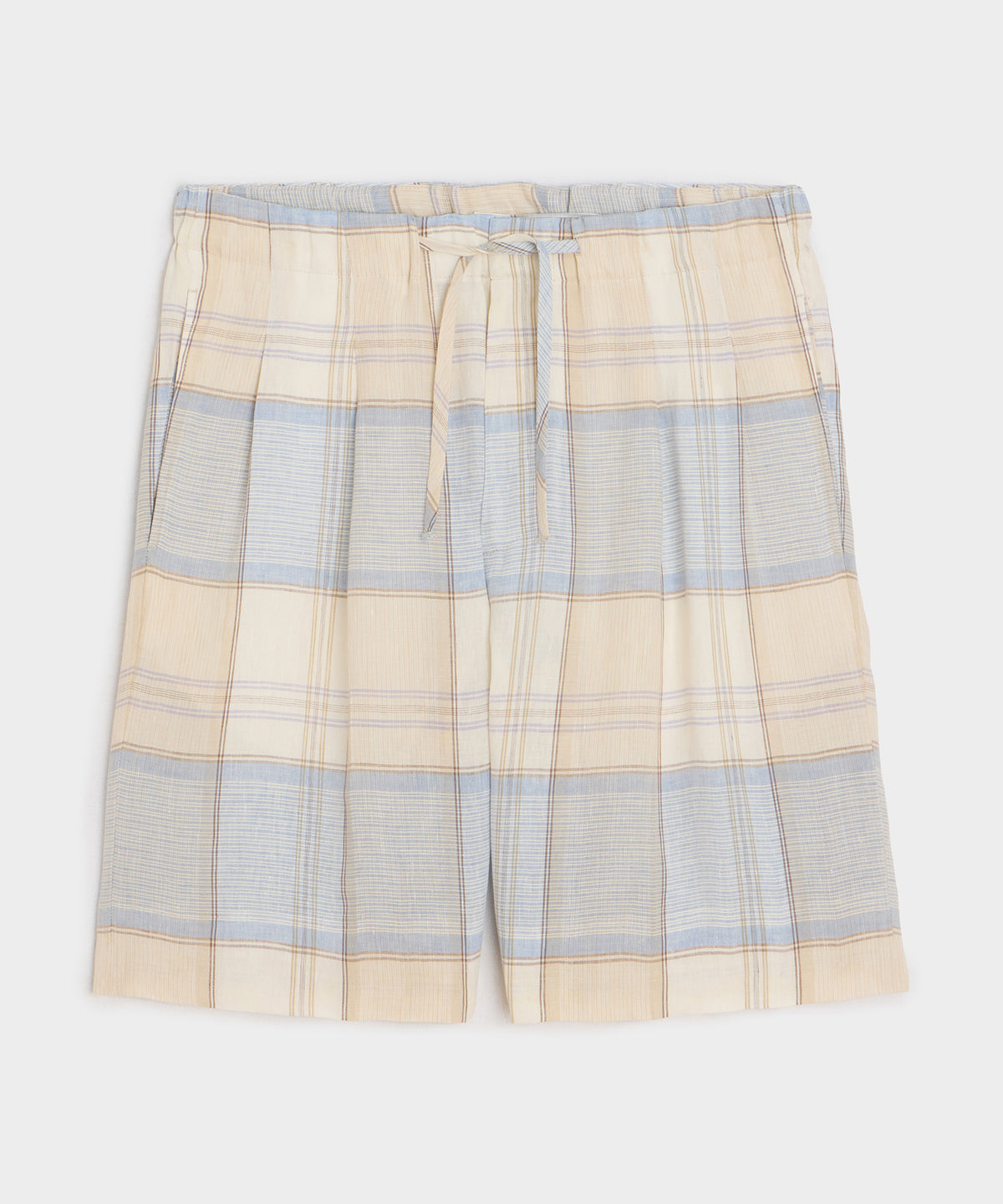 Italian Linen Plaid Leisure Short