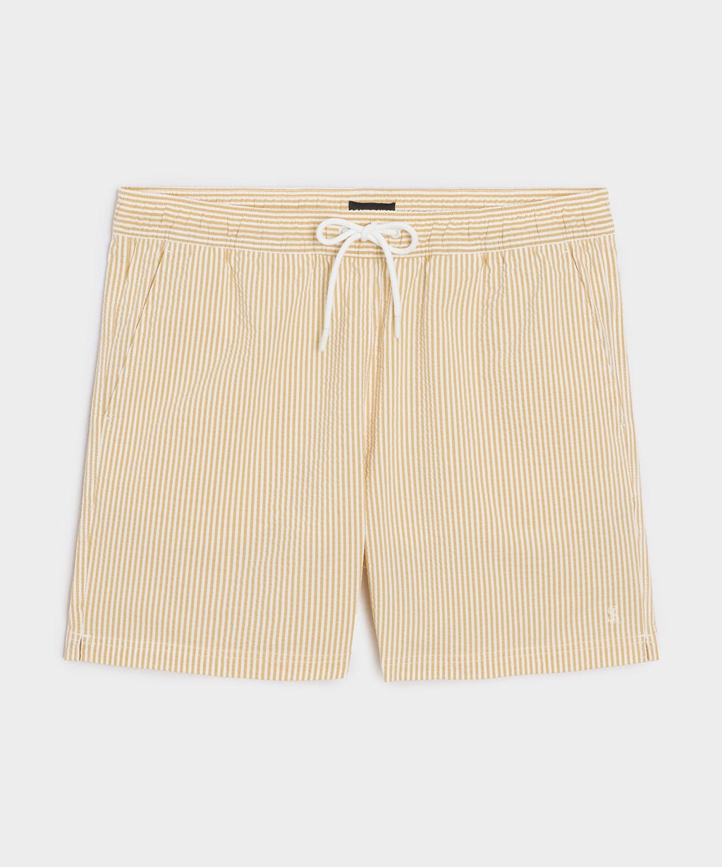 5" Seersucker Montauk Swim Trunk