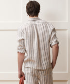 Striped Linen Popover Shirt