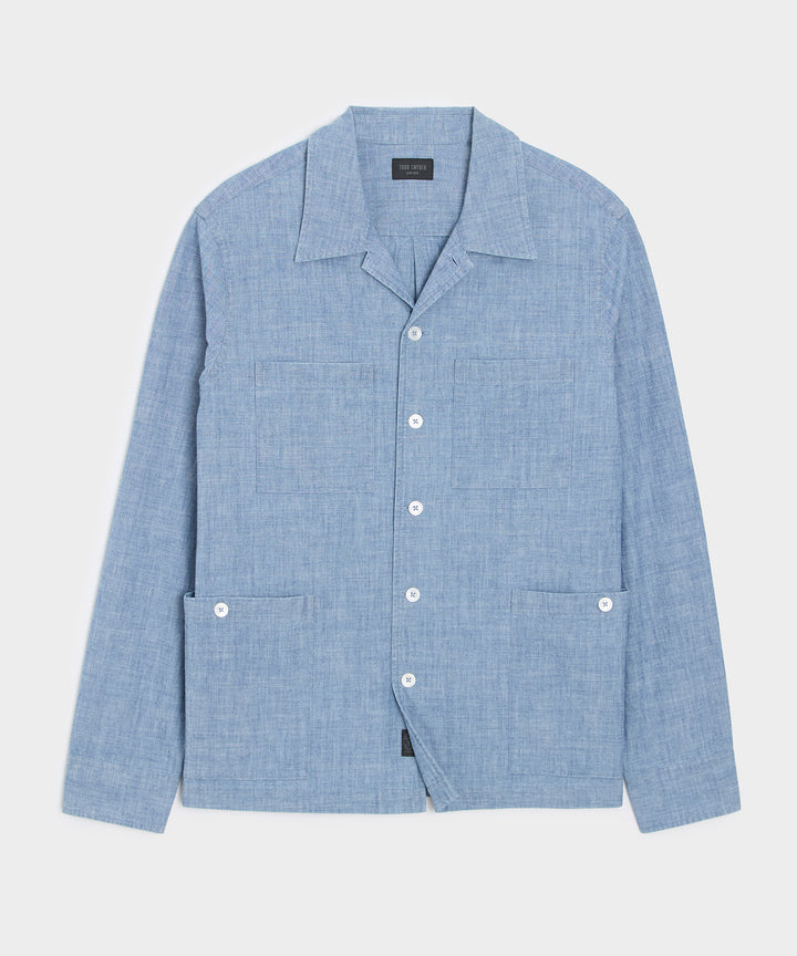 Chambray Guayabera Shirt
