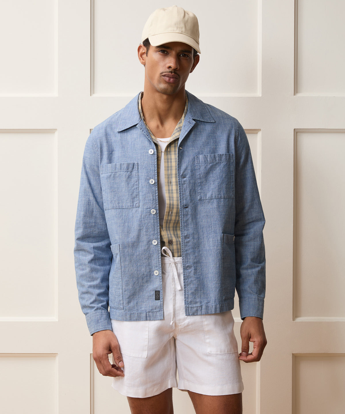 Chambray Guayabera Shirt