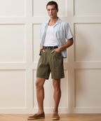 Jacquard Indigo Capri Shirt