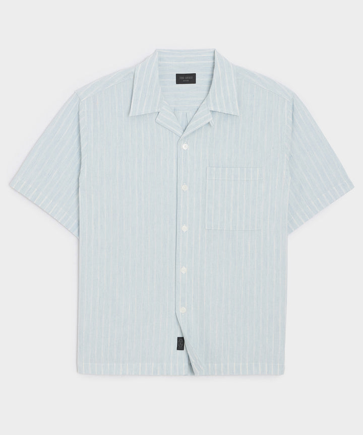 Jacquard Indigo Capri Shirt
