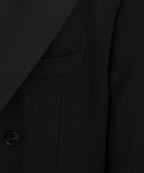 Italian Wool Double-Breasted Tuxedo Jacket