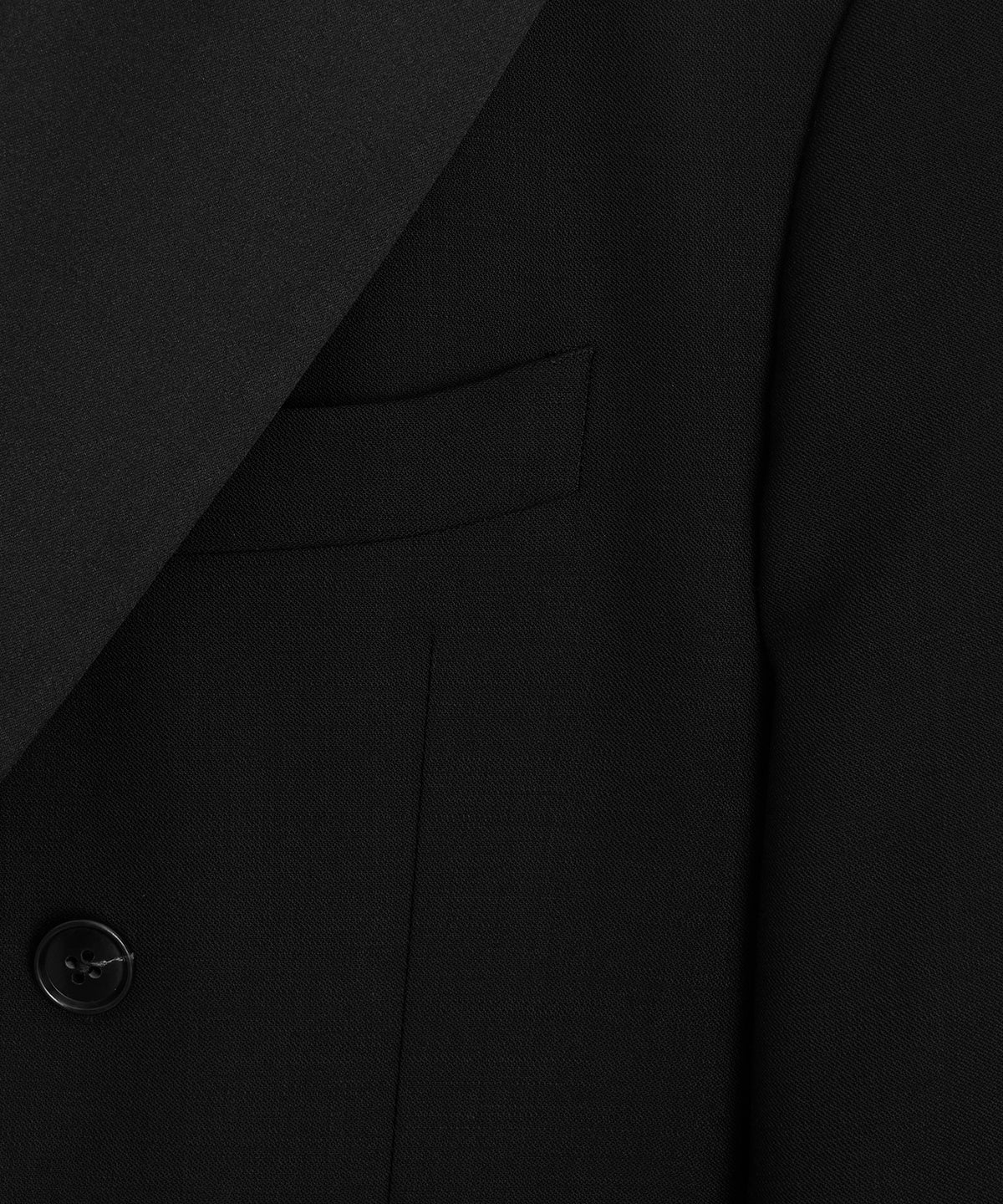 Italian Wool Double-Breasted Tuxedo Jacket