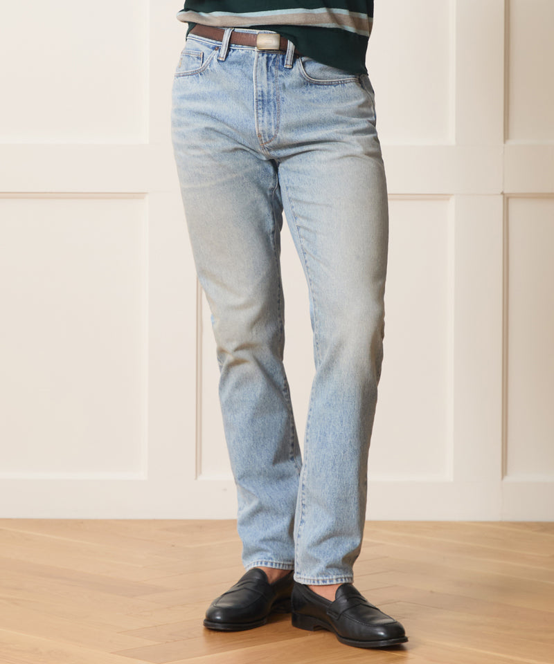 High-Rise Slim Fit Jean in Light Indigo