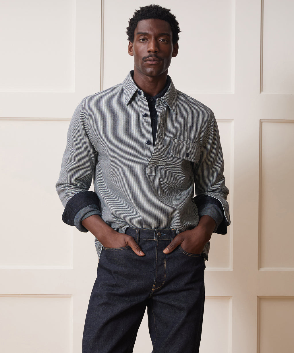 Hickory Stripe Mariner Shirt