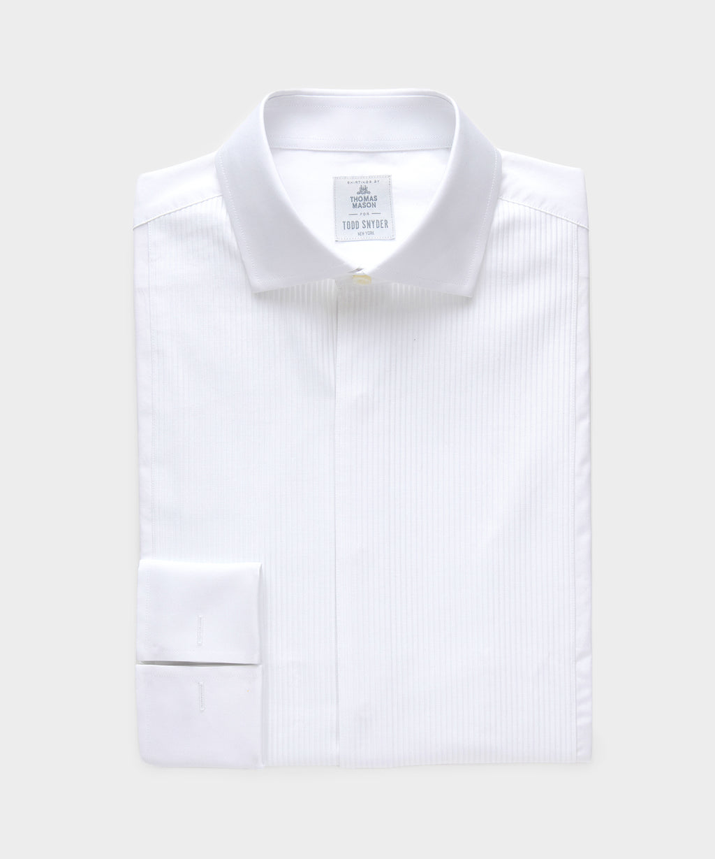 Plissé Tuxedo Shirt