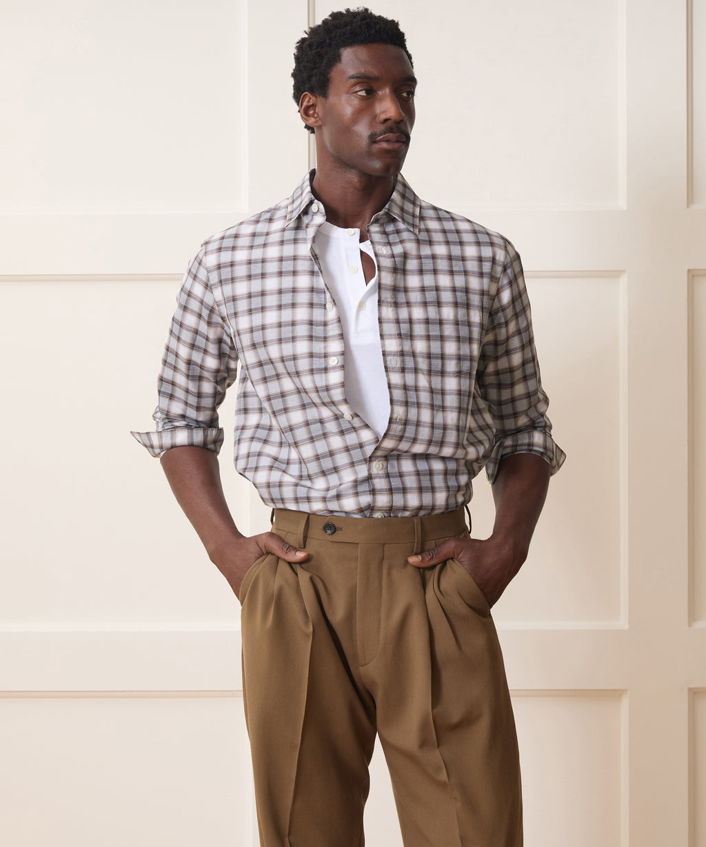 Cotton-Linen Sport Shirt
