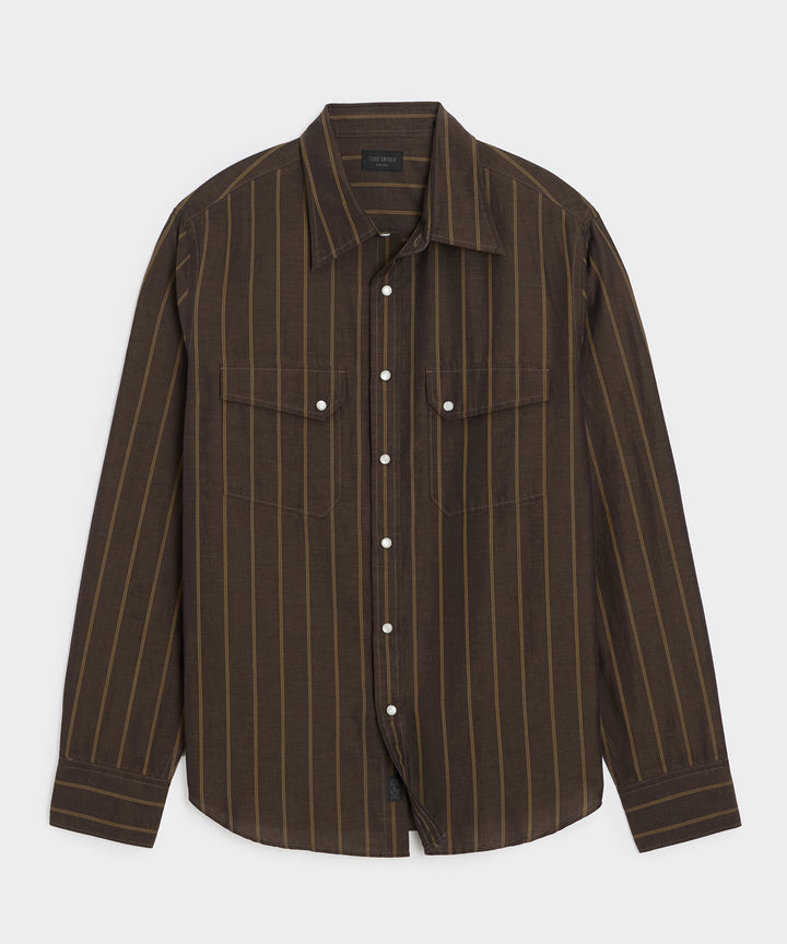Cotton-Linen Rancher Shirt