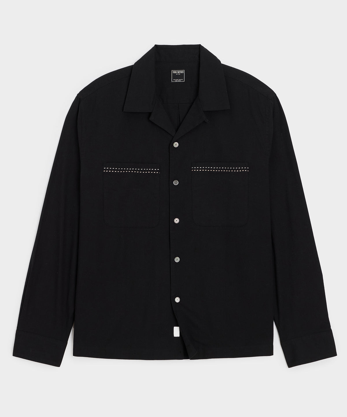 Embroidered Camp Collar Shirt