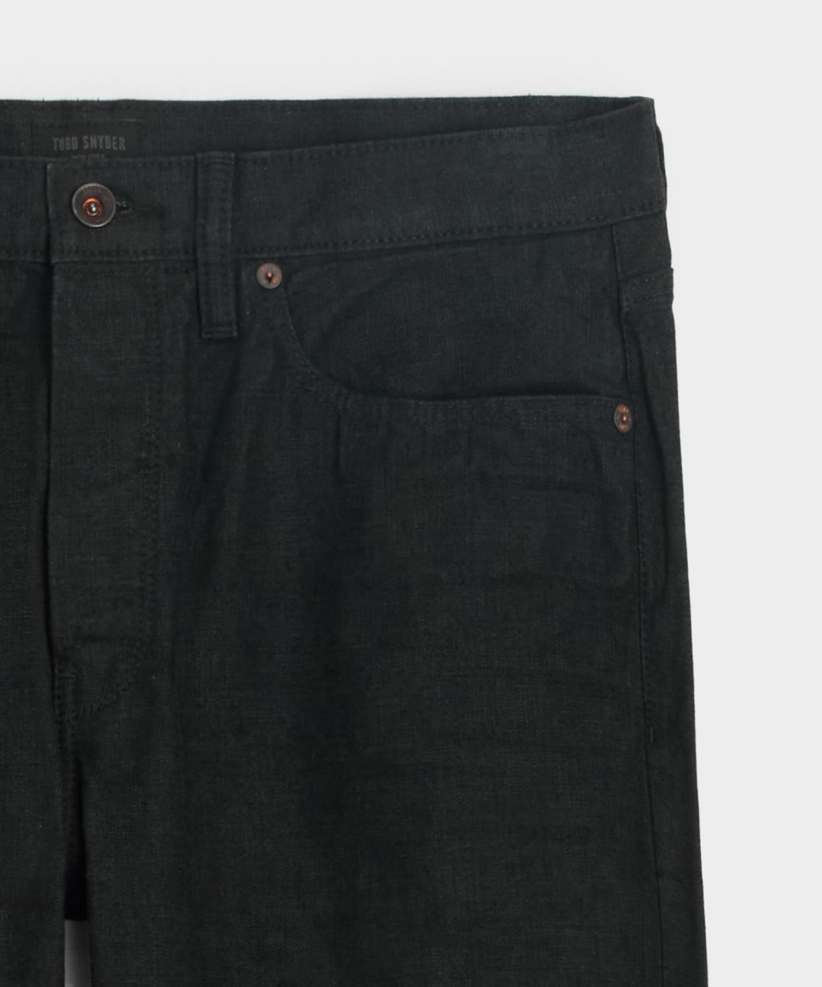 Straight Fit Lightweight Japanese Selvedge Jean in Dark Charcoal