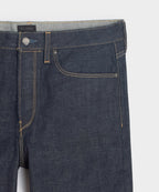 Straight Fit Japanese Selvedge Stretch Jean in Indigo