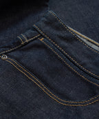 Straight Fit Japanese Selvedge Stretch Jean in Indigo