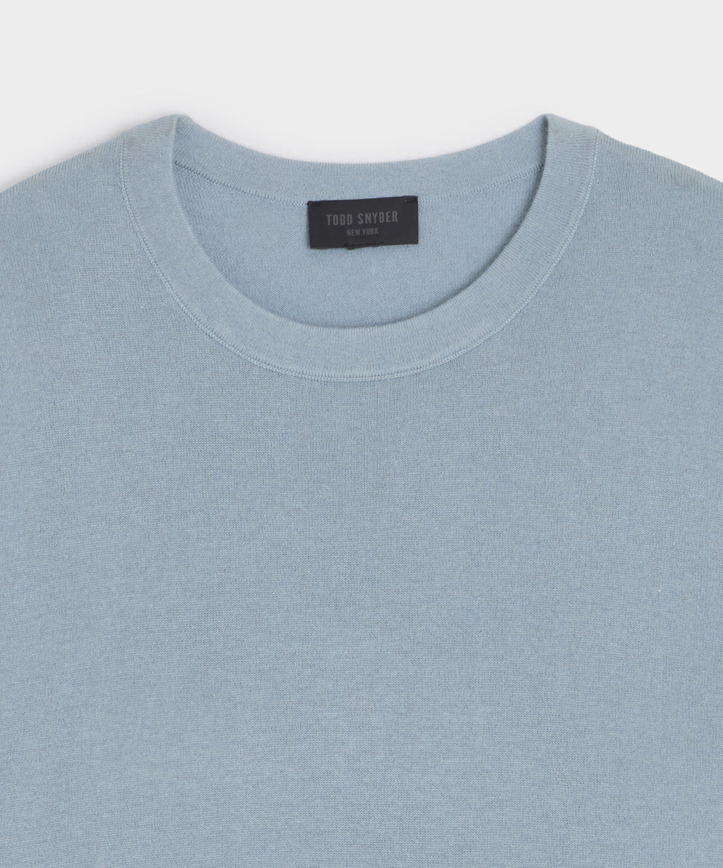 Silk-Cashmere Crewneck Sweater