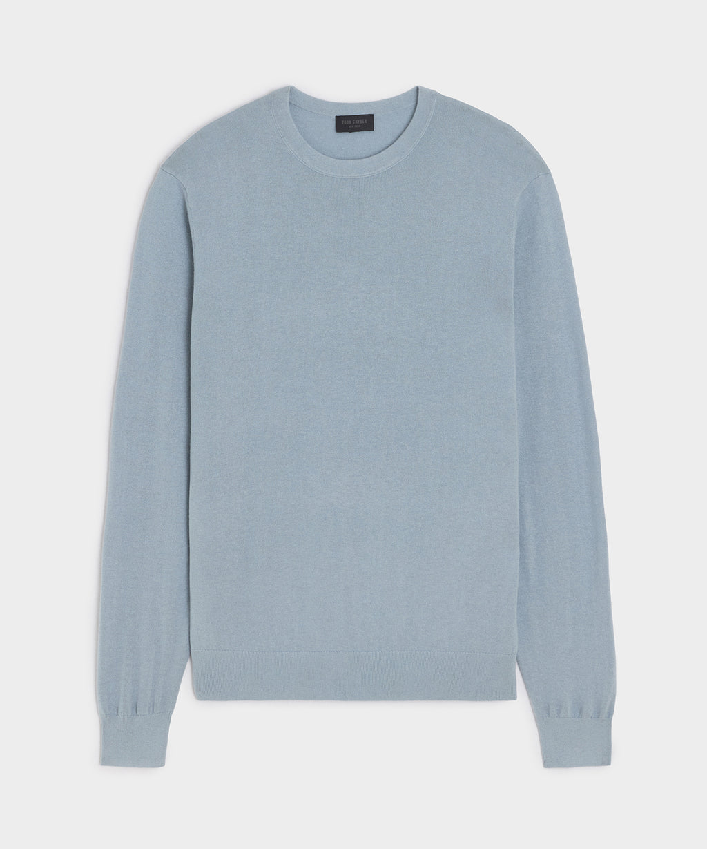 Silk-Cashmere Crewneck Sweater