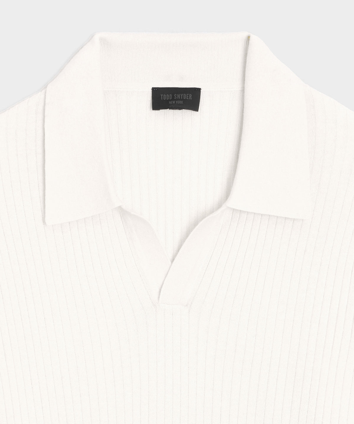 Silk-Cashmere Ribbed Montauk Sweater Polo
