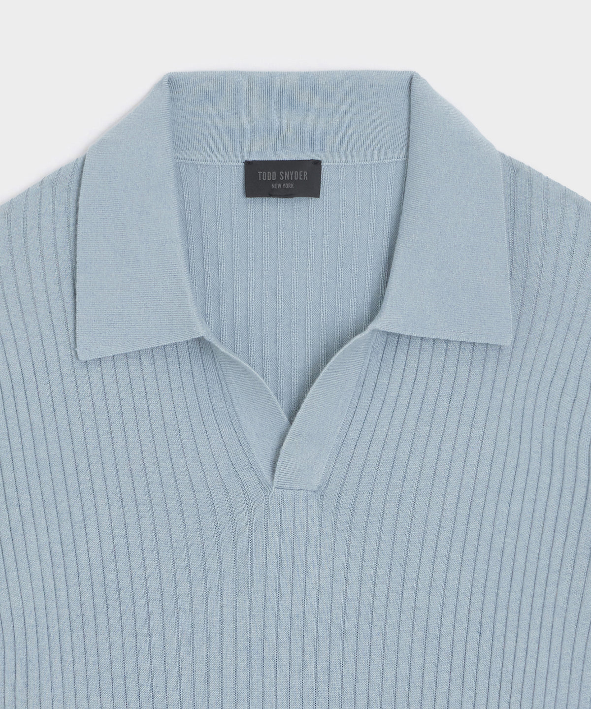 Silk-Cashmere Ribbed Montauk Sweater Polo
