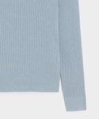 Silk-Cashmere Ribbed Montauk Sweater Polo