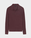 Silk-Cashmere Ribbed Montauk Sweater Polo
